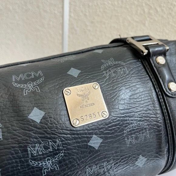 MCM Black Satchel - Picture 7 of 14